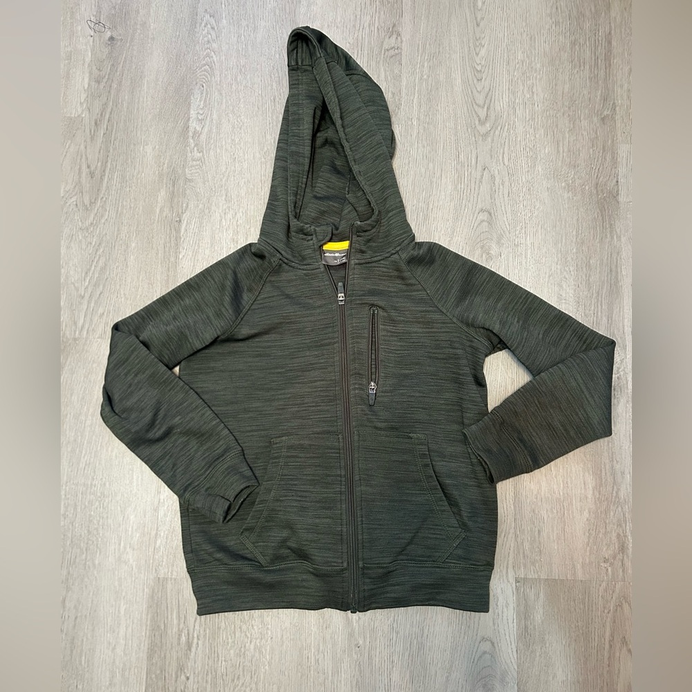 Eddie Bauer Kids size 7/8 Deep Green Zip-Up Hoodie
